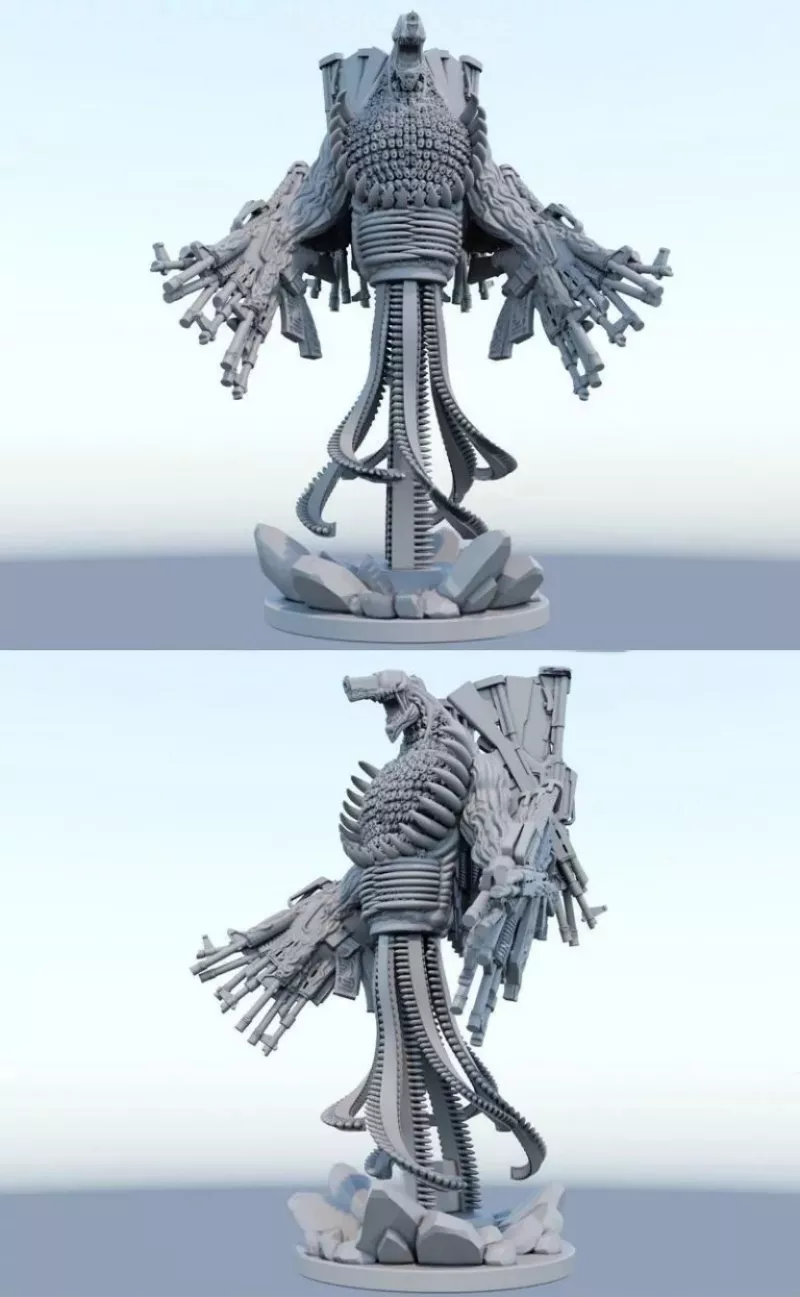 Gun Devil 3D Print Model AssetsFree