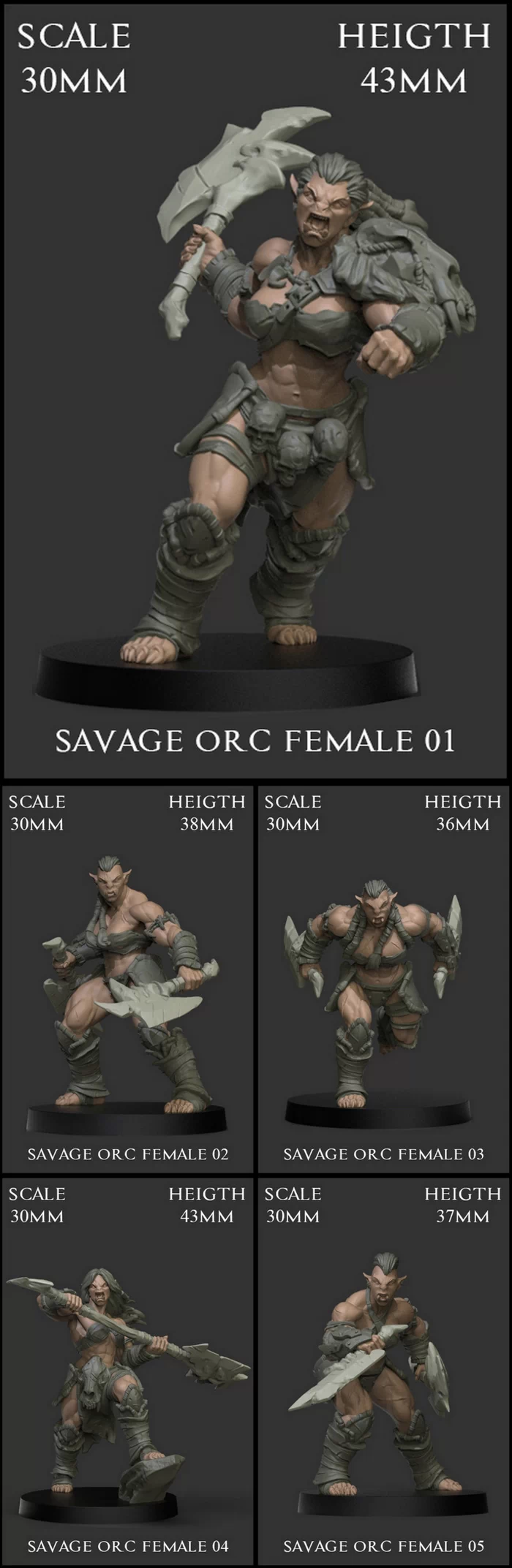 Savage Orc Female Unit