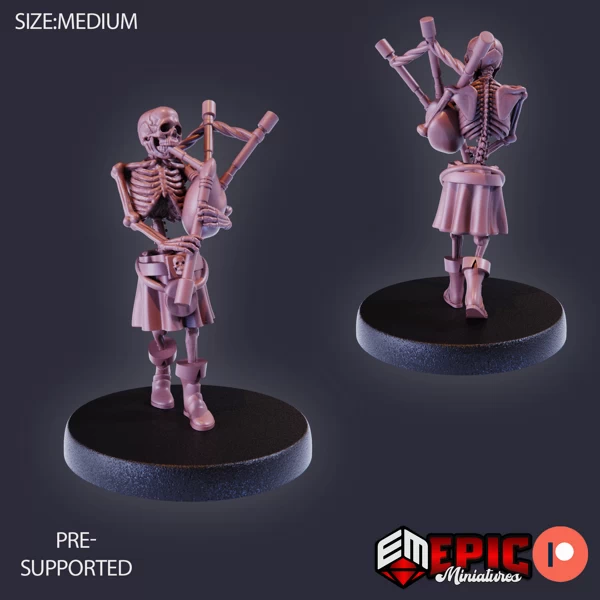 Skeleton Musician Bagpipes (Medium)