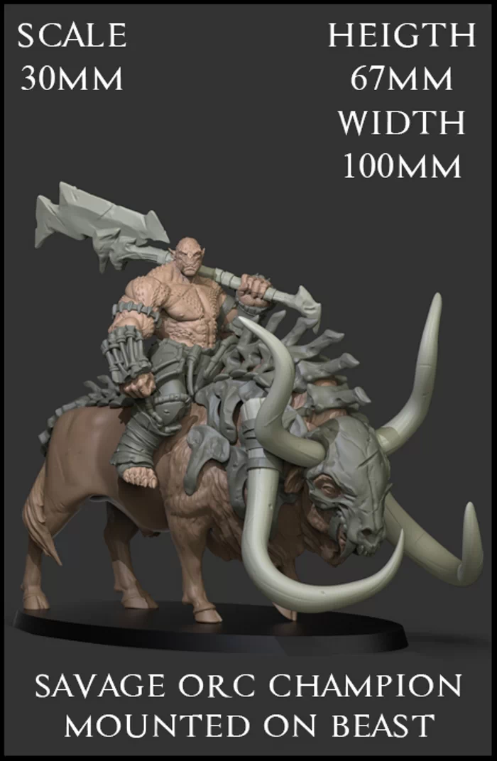 Savage Orc Mounted on Beast