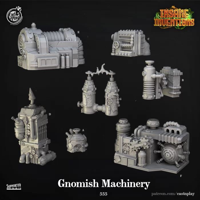 Gnomish Machinery - Insane Inventions - Cast N Play