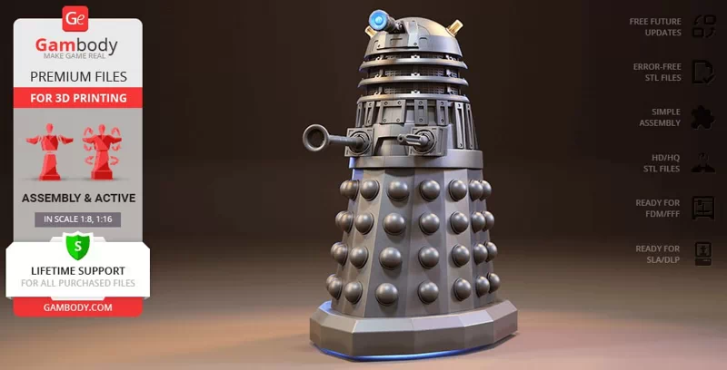 Accurate Dalek Model - 3D print model STL