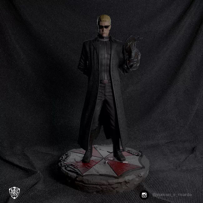 Albert Wesker - Resident evil 5 - fanart statue