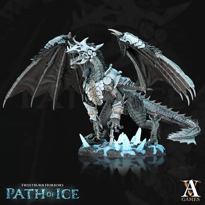 Archvillain Games - Frostburn Horrors - Path of Ice - Valkoinen - Blizzard Dragon (armor)