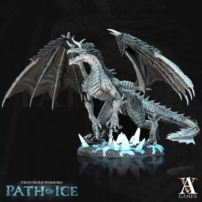 Archvillain Games - Frostburn Horrors - Path of Ice - Valkoinen - Blizzard Dragon (no armor)