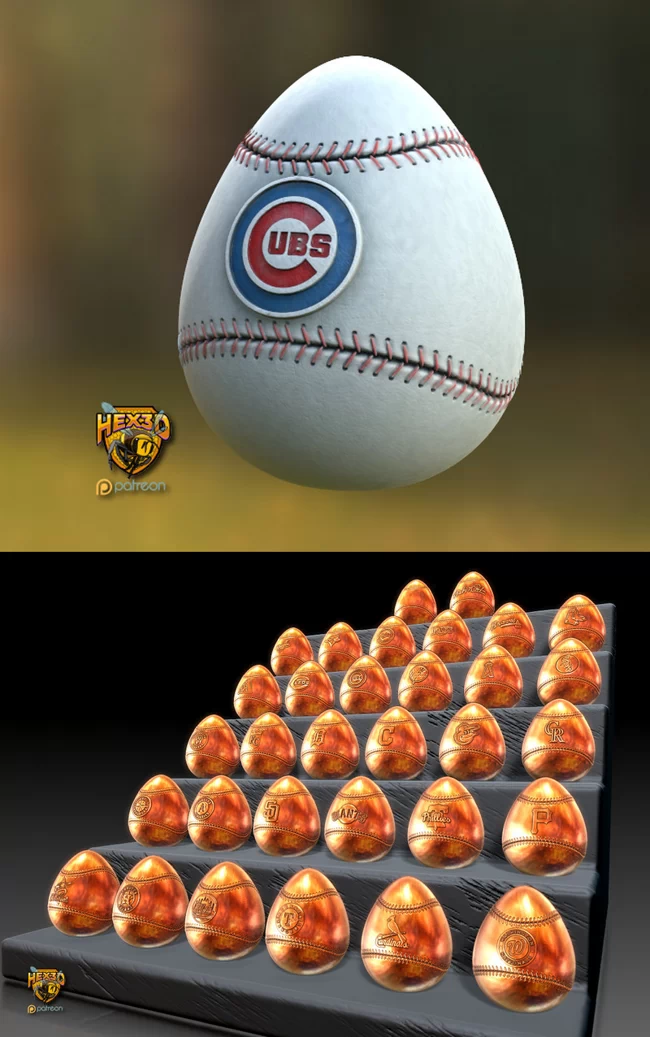 Baseball - Easter Eggs