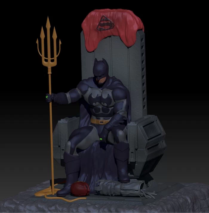 Batman on the throne