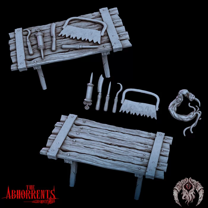 Bestiarum Miniatures - The Abhorrents - Chirurgical Table and