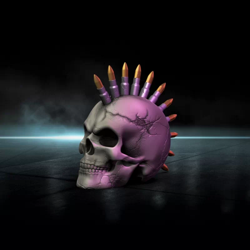 Bullet Mohawk -Punk Skull