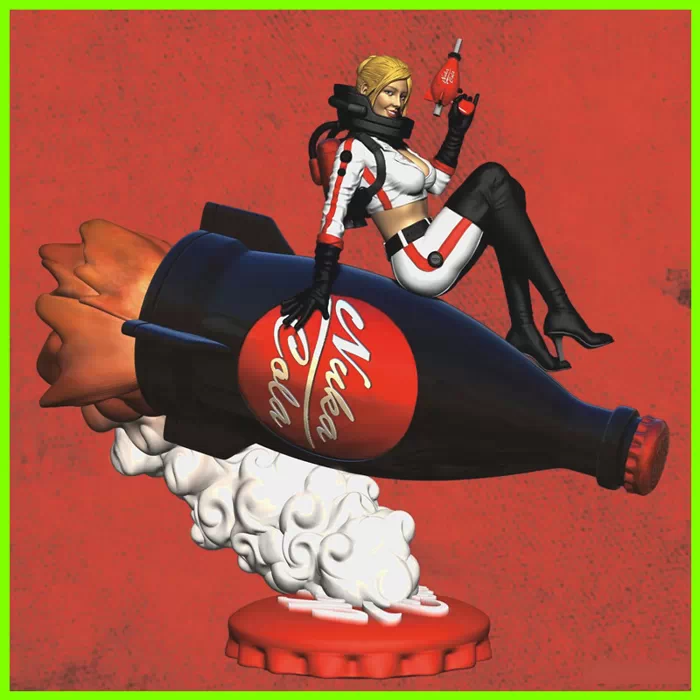 Carlos Silva - Nuka Cola Girl on Bottle