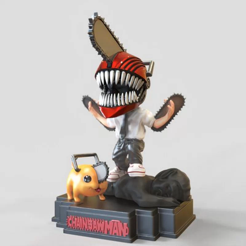 Chainsaw Man - Chibi - 3D print model STL