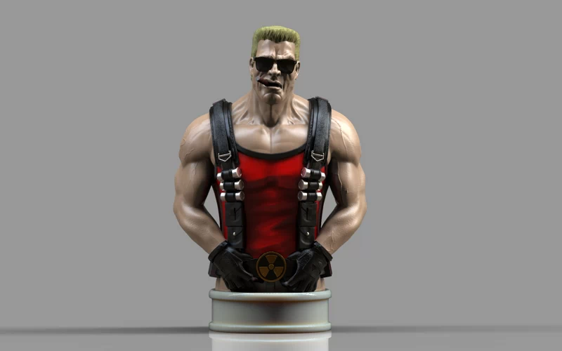 Duke Nukem Bust - 3D print model STL