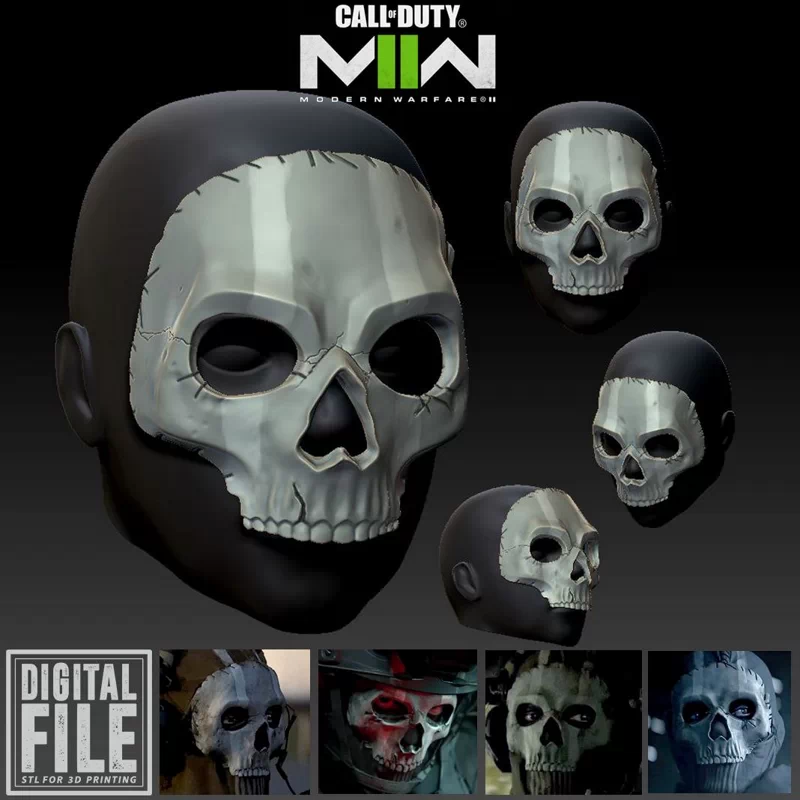 Ghost Mask from Modern Warfare