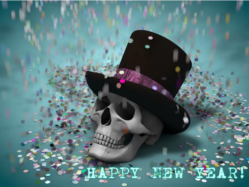 Happy New Year from Mr. Skull