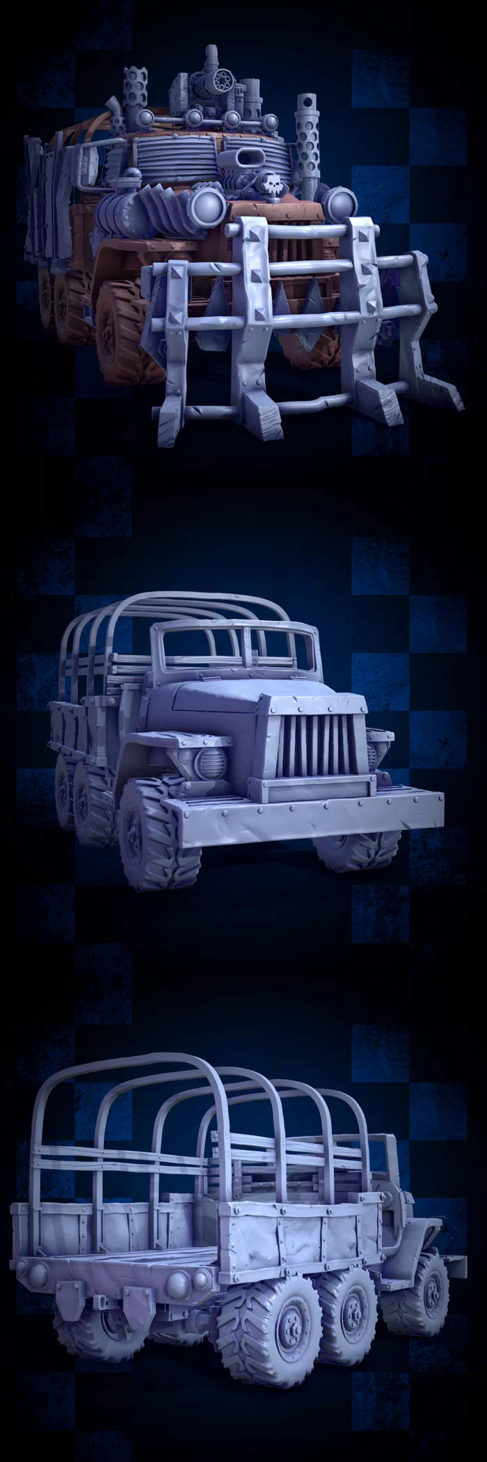 Mr. Modulork Truck and 80 modular pieces to customize an Orc Truck!