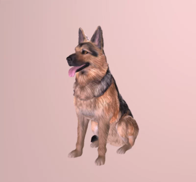 Pastor aleman doge - 3D print model STL