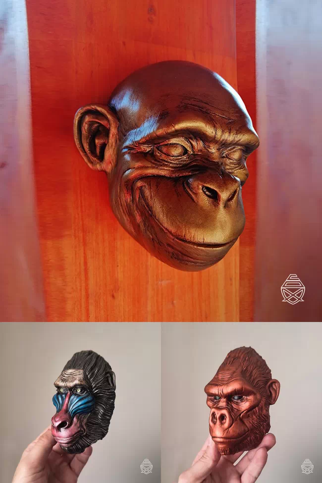 Pipe Cox - Wall Hanging Monkey set