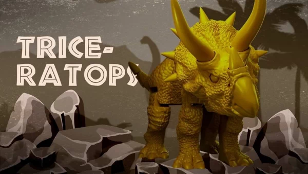 Triceratops - Multiple Parts and Single Model