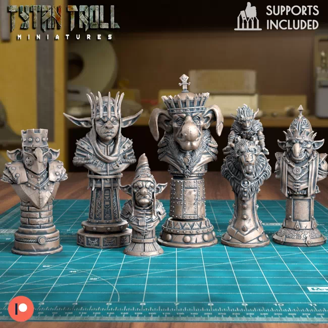 TytanTroll Miniatures - Goblin Chess Set