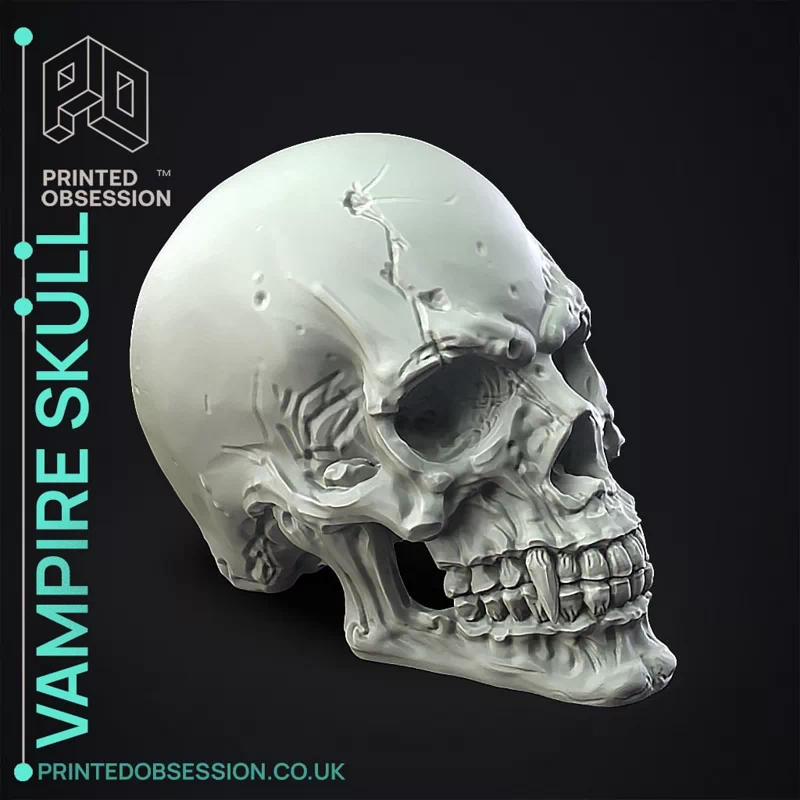 Vampire Skull - 3D print model STL