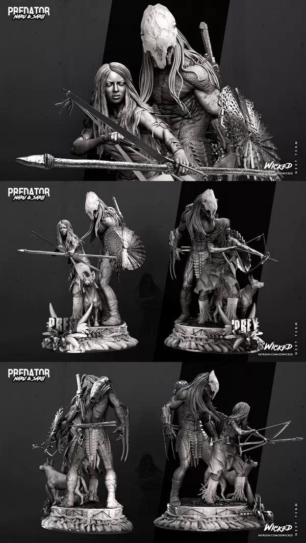 Wicked – Predator and Naru Diorama