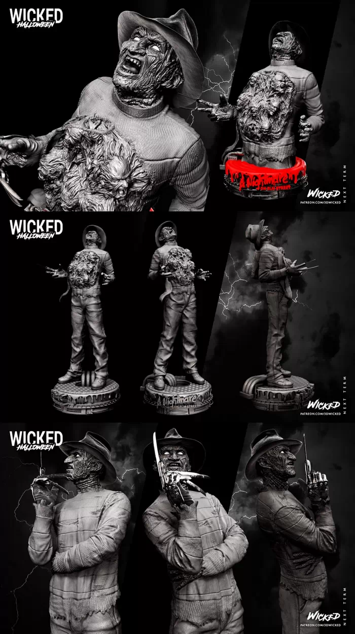 Wicked – Freddy Krueger – Statue and Bust