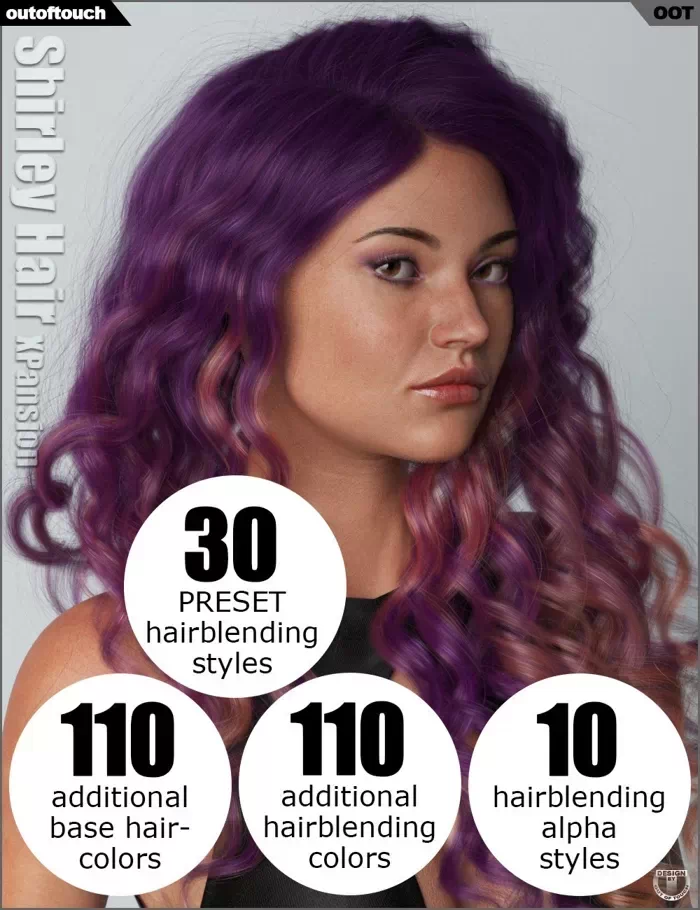 OOT Hairblending 2.0 Texture XPansion for Shirley Hair
