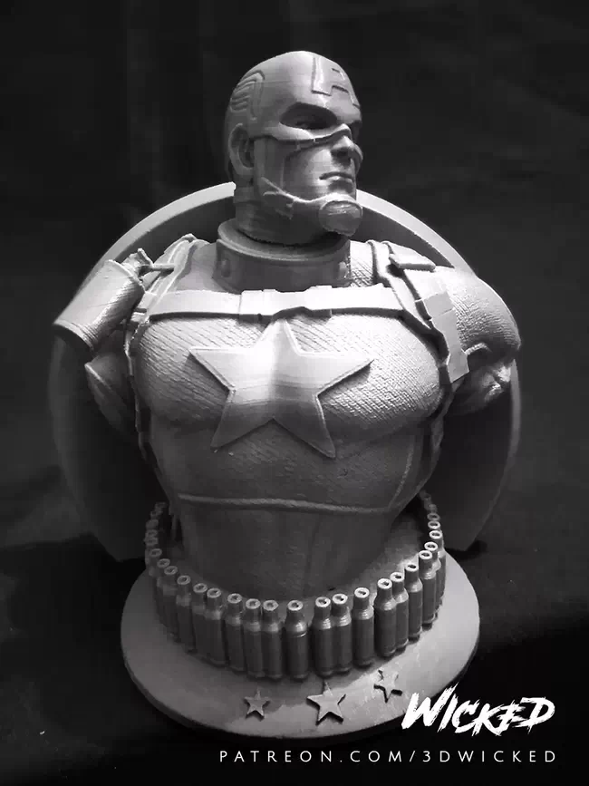 3DWicked - Captain America Living Legend Bust