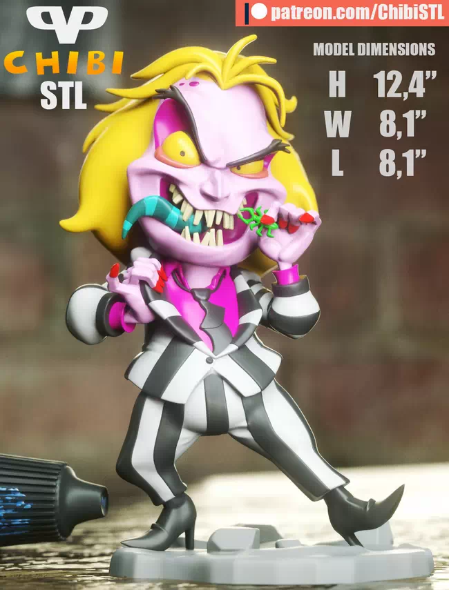 3DXM - Beetlejuice Chibi