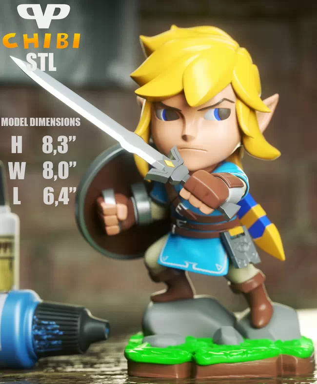 3DXM - Link BOTW Chibi