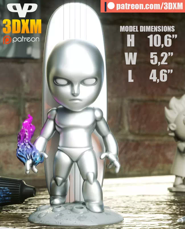 3DXM - Silver Surfer Chibi