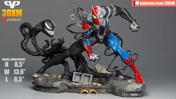 3DXM - Venom Take Over Spider - Man Maximum Venom