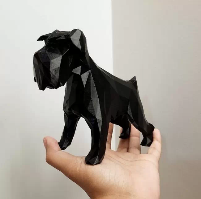 Cachorro Schnauzer Polygon