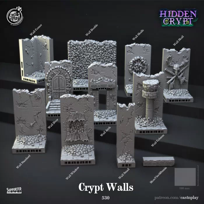 Cast'N'Play - Hidden Crypt - Crypt Walls