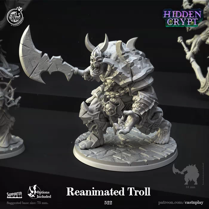 Cast'N'Play - Hidden Crypt - Reanimated Troll