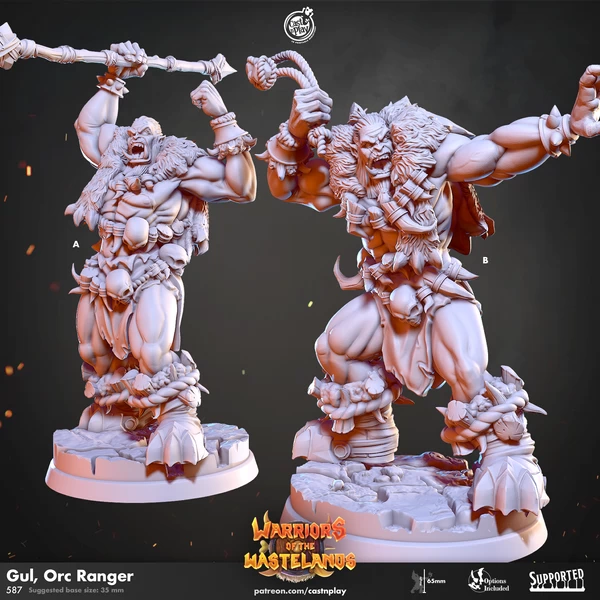 Cast'n'Play - Warriors of the Wastelands - Gul Ranger Orc