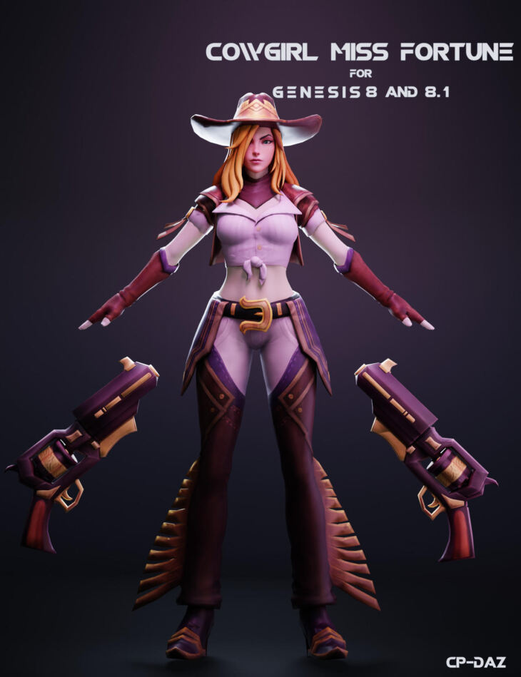 Cowgirl Miss Fortune For Genesis 8 And 8 1 Female ‣ Daz 3d And Poser