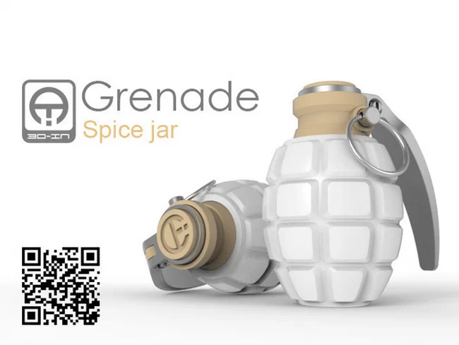 Grenade spice jar