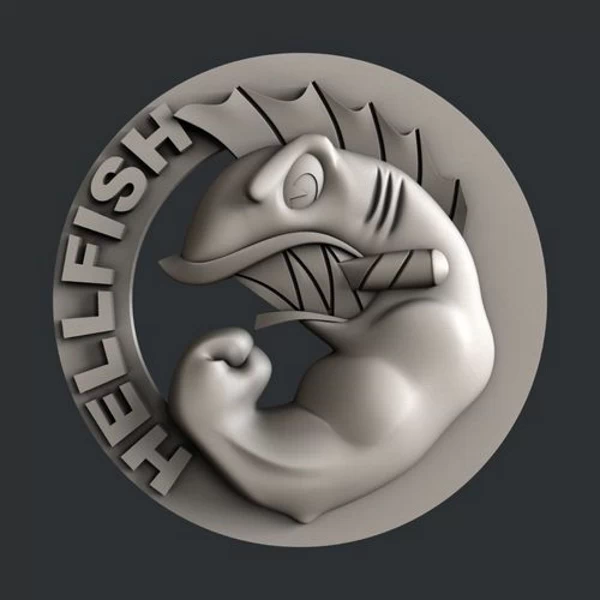 Hell Fish Medallion