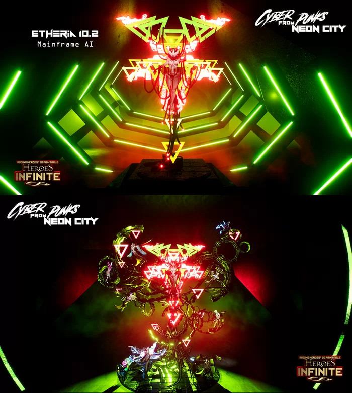 Heroes Infinite - Cyber Punks from Neon City - Etheria - Mainframe AI