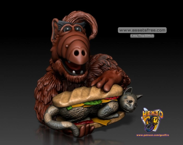 Hex3D - Alf Bust