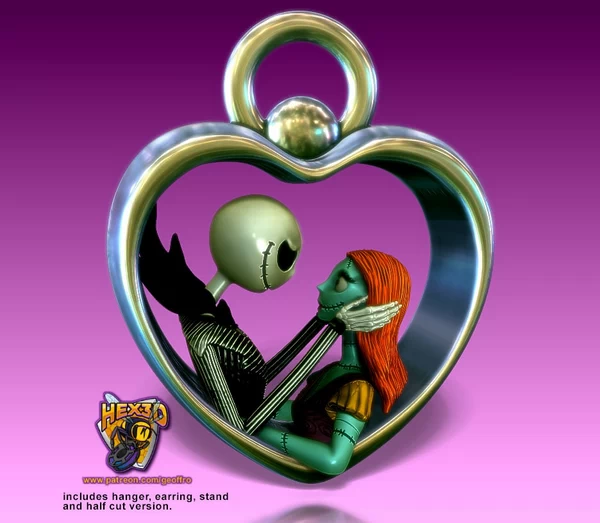 Hex3D - Jack and Sally Valentines