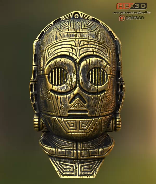 Hex3D - C-3P0 Tiki