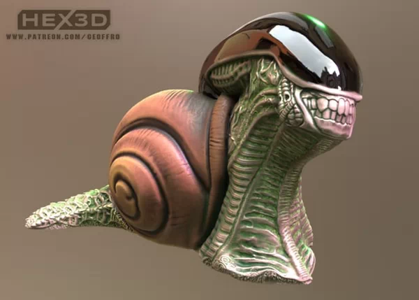 Hex3D - Alien Snail