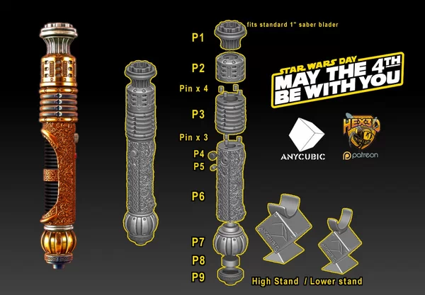 Hex3D - Anycubic Saber - Star Wars