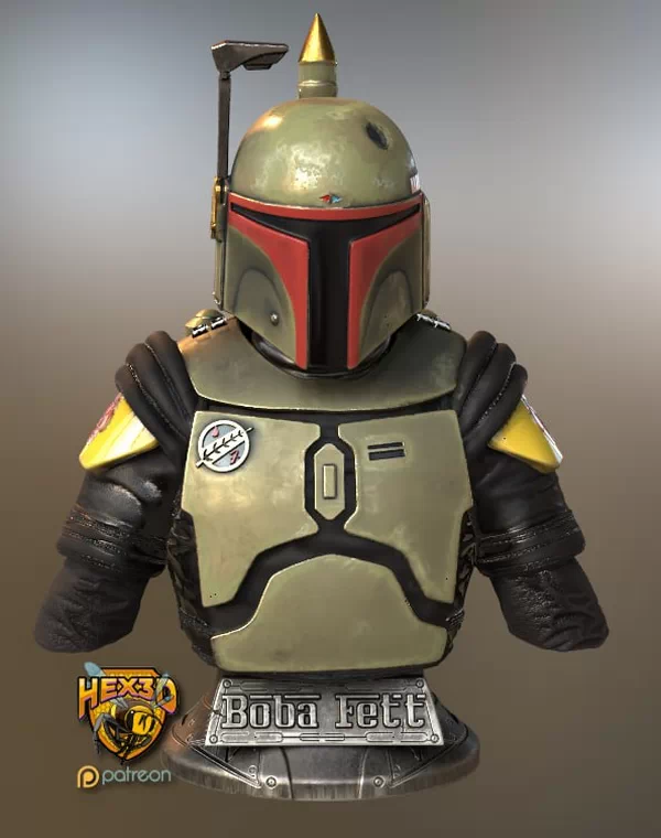 Hex3D - Boba Fett Bust