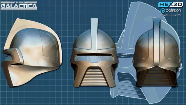 Hex3d - Cylon Helmet Uncut