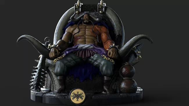Kaido on throne