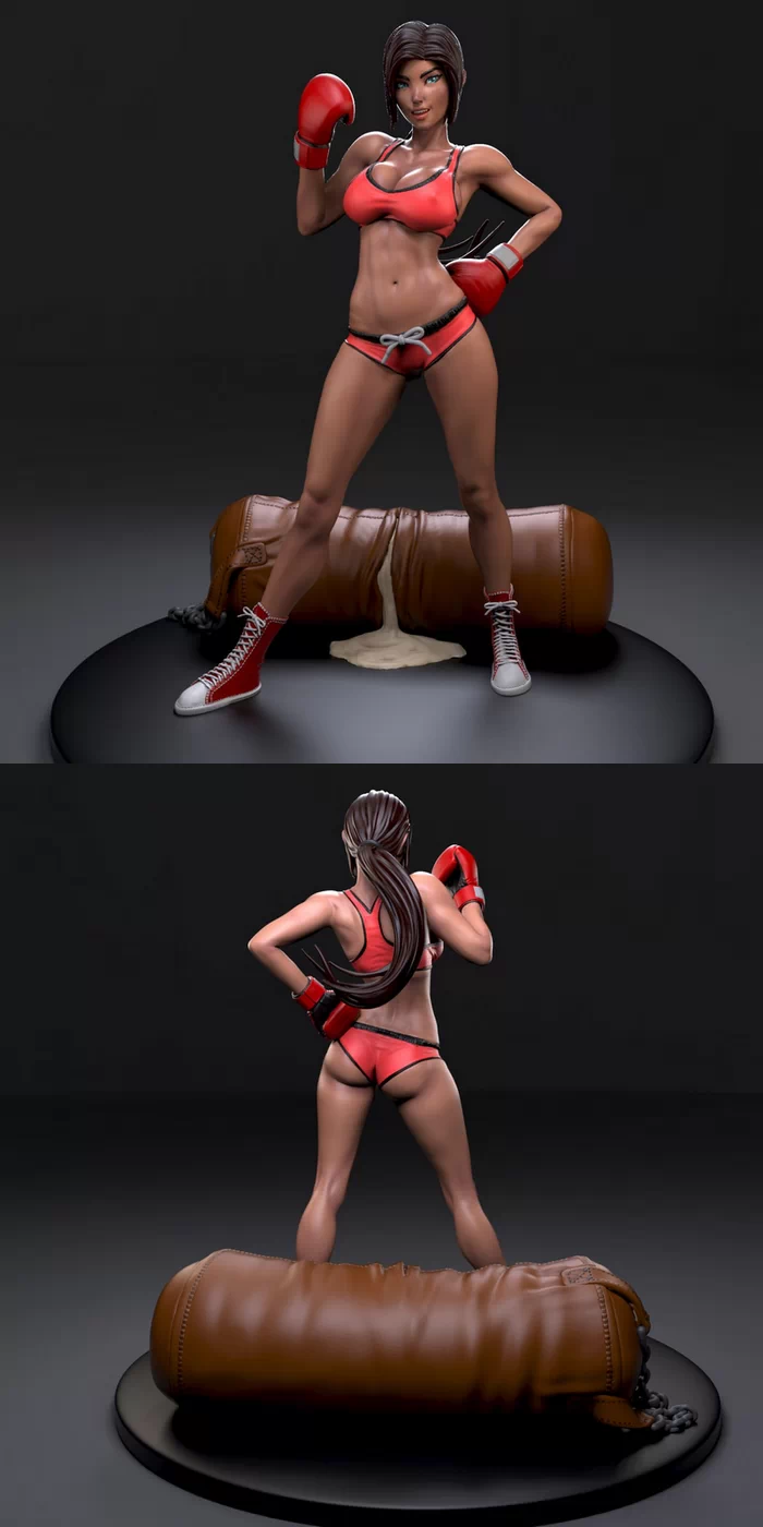 Knockout boxer girl