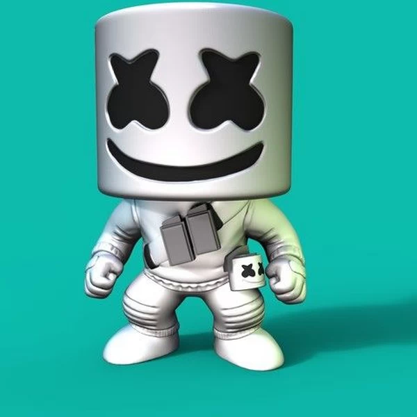 Download Free High-Quality Marshmello 3D Model For Printing & DAZ ...